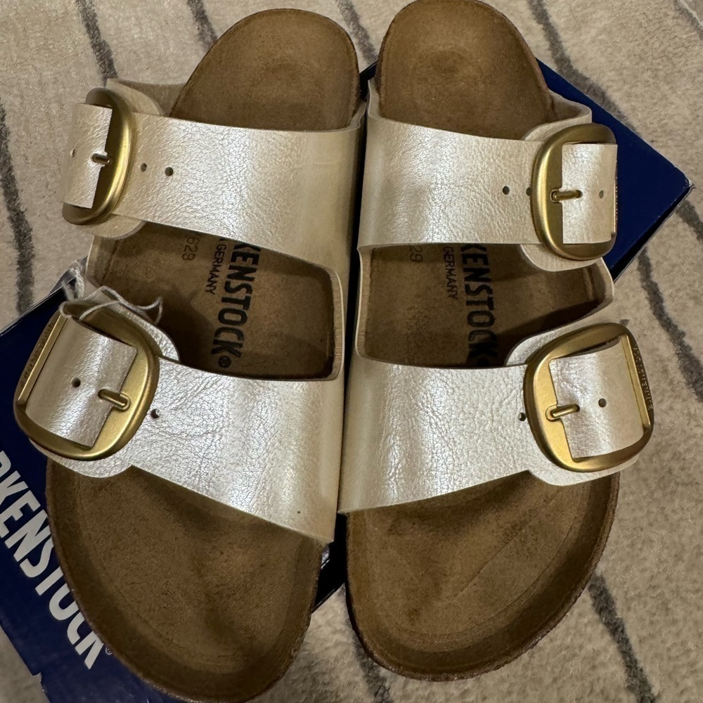 New - Birkenstock big buckle double strap sandals